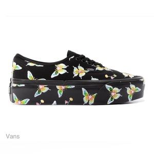 Vans Authentic Stacked Morph Blackout Glow In The Dark Sneakers Women’s 8 New